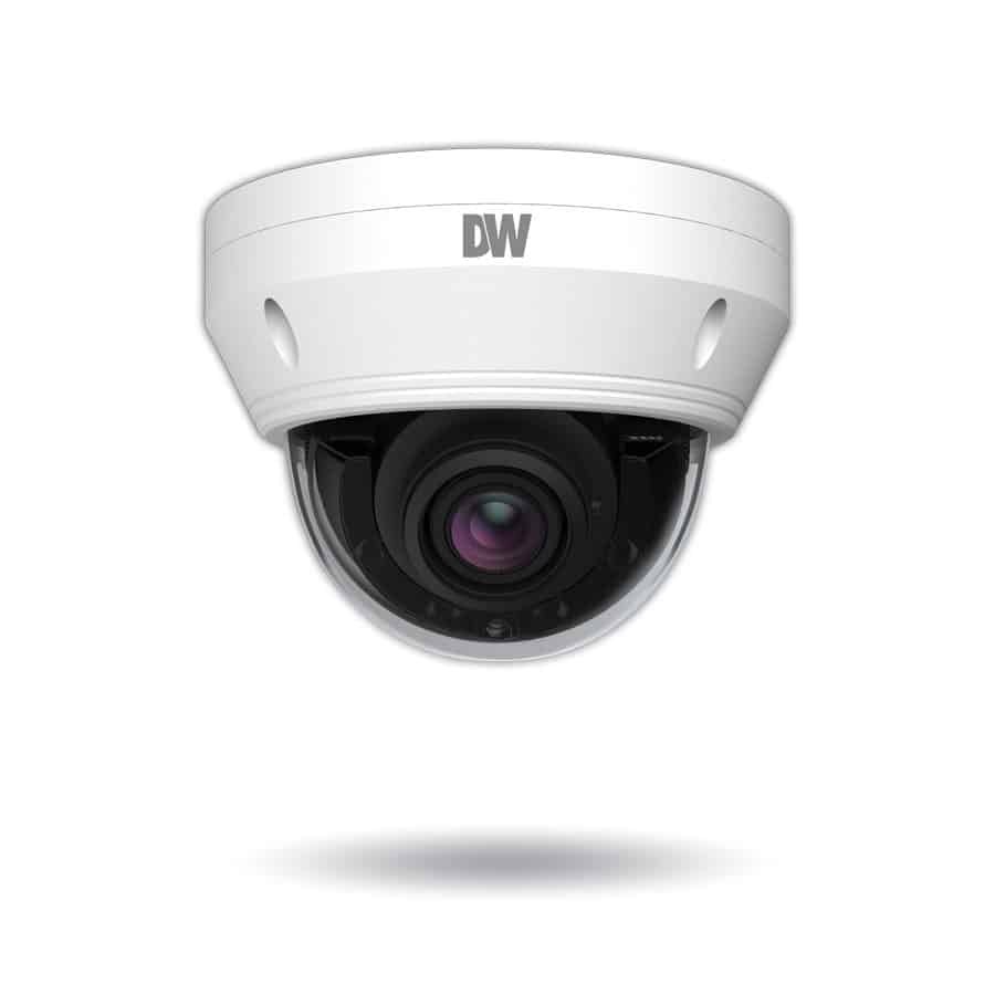 4MP vandal dome IP camera with 2.8~12mm vari-focal lens with remote auto-focus and IR